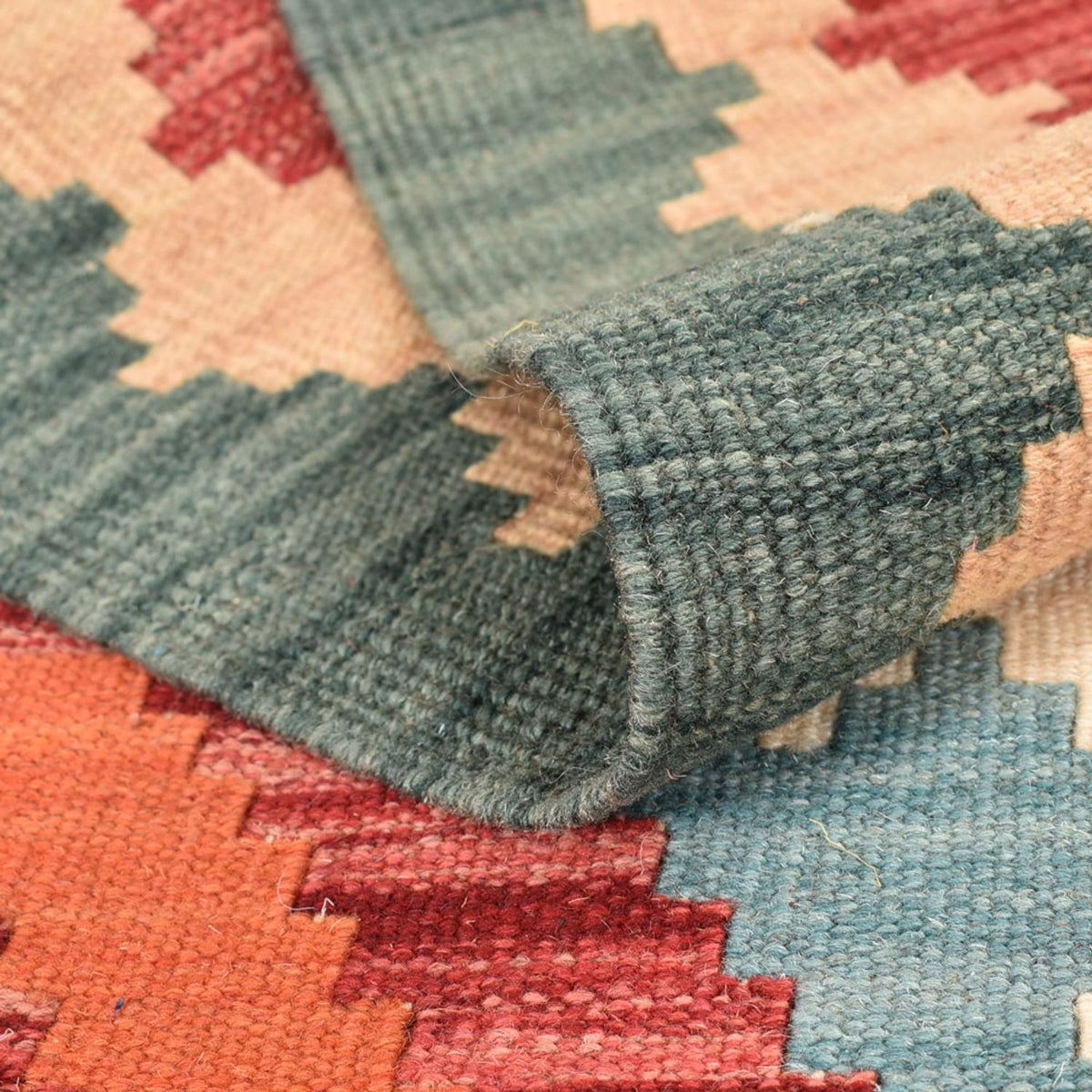 Alfombra de pasillo Alfombra Kelim - Oriental - 213 x 84 cm - multicolor