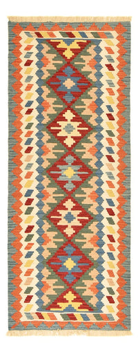 Alfombra de pasillo Alfombra Kelim - Oriental - 200 x 80 cm - multicolor