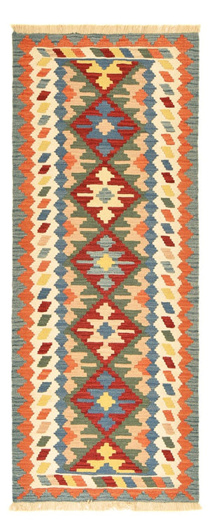 Alfombra de pasillo Alfombra Kelim - Oriental - 200 x 80 cm - multicolor