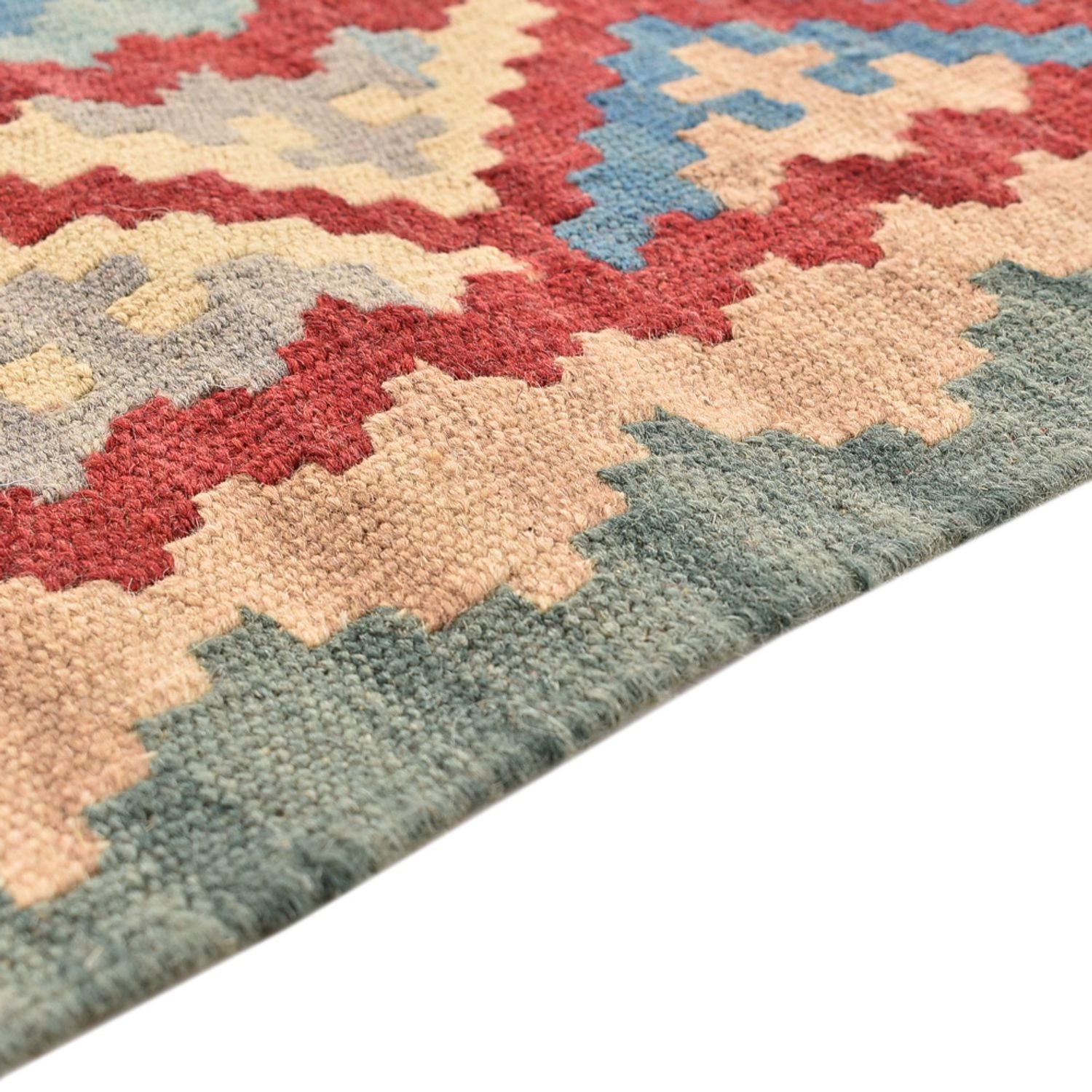 Alfombra de pasillo Alfombra Kelim - Oriental - 194 x 84 cm - multicolor
