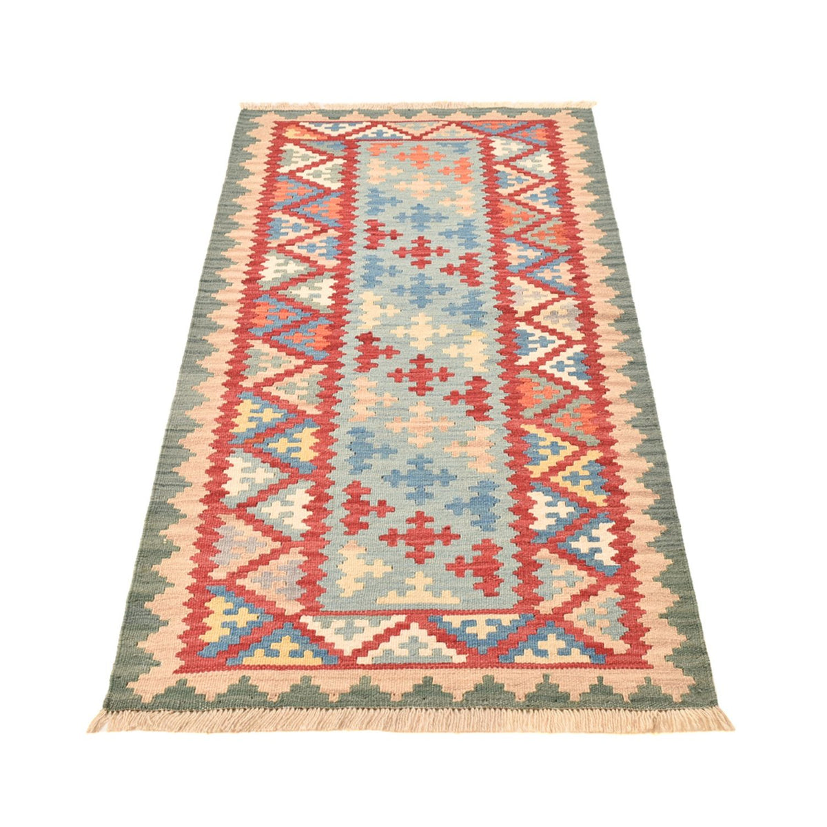 Alfombra de pasillo Alfombra Kelim - Oriental - 194 x 84 cm - multicolor