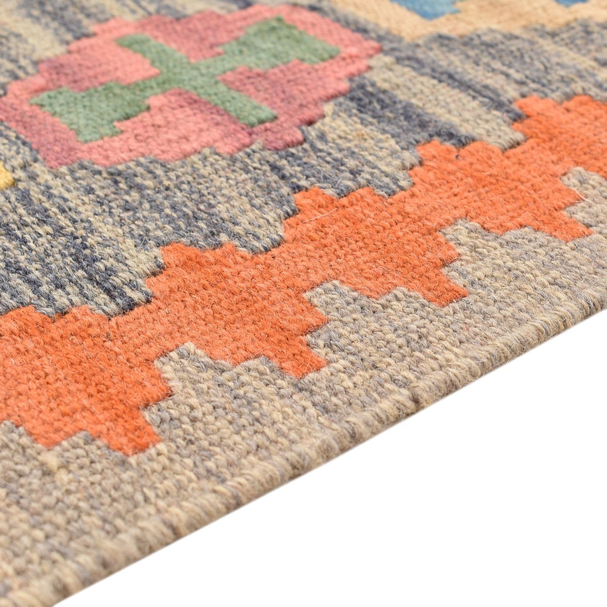 Alfombra de pasillo Alfombra Kelim - Oriental - 237 x 84 cm - multicolor