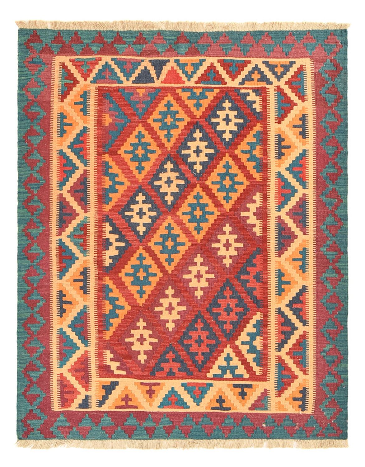 Alfombra Kelim - Oriental - 195 x 156 cm - multicolor