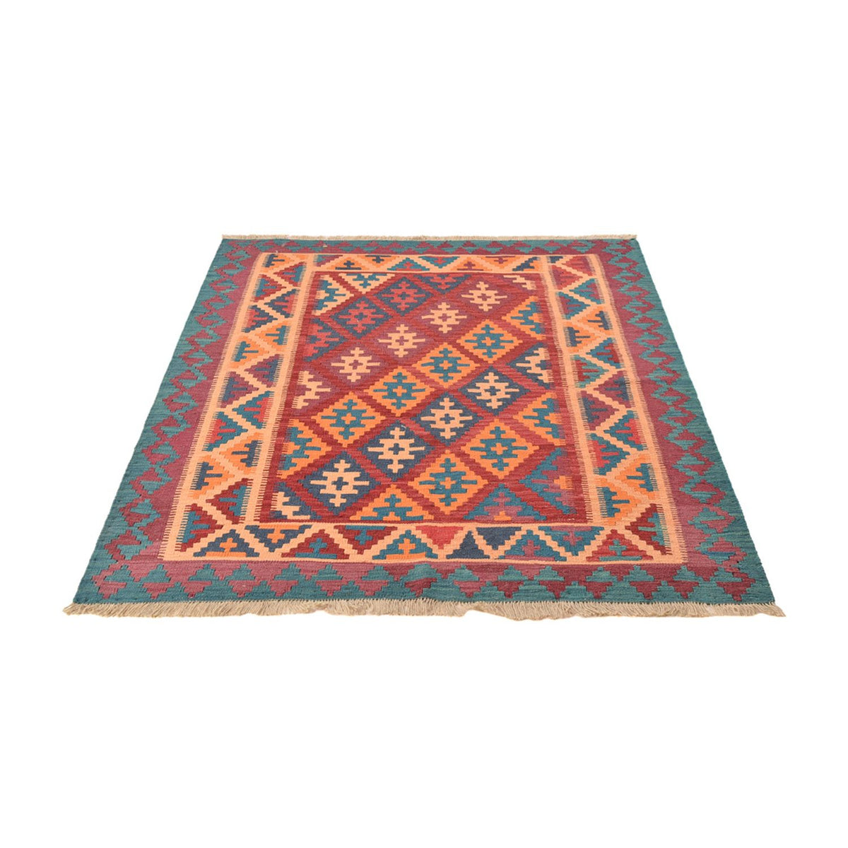 Alfombra Kelim - Oriental - 195 x 156 cm - multicolor