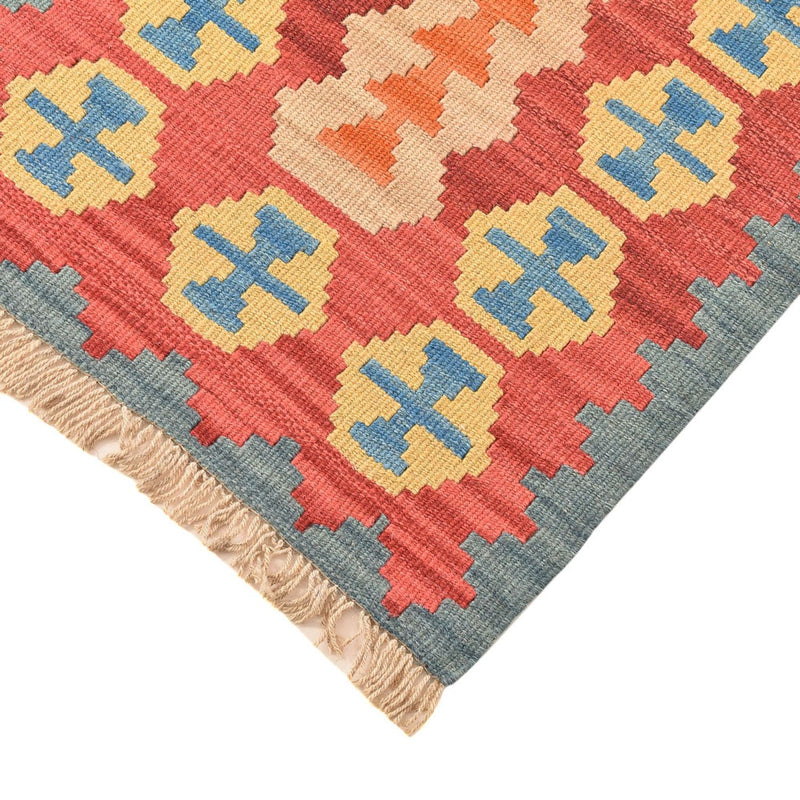 Alfombra de pasillo Alfombra Kelim - Oriental - 201 x 58 cm - multicolor