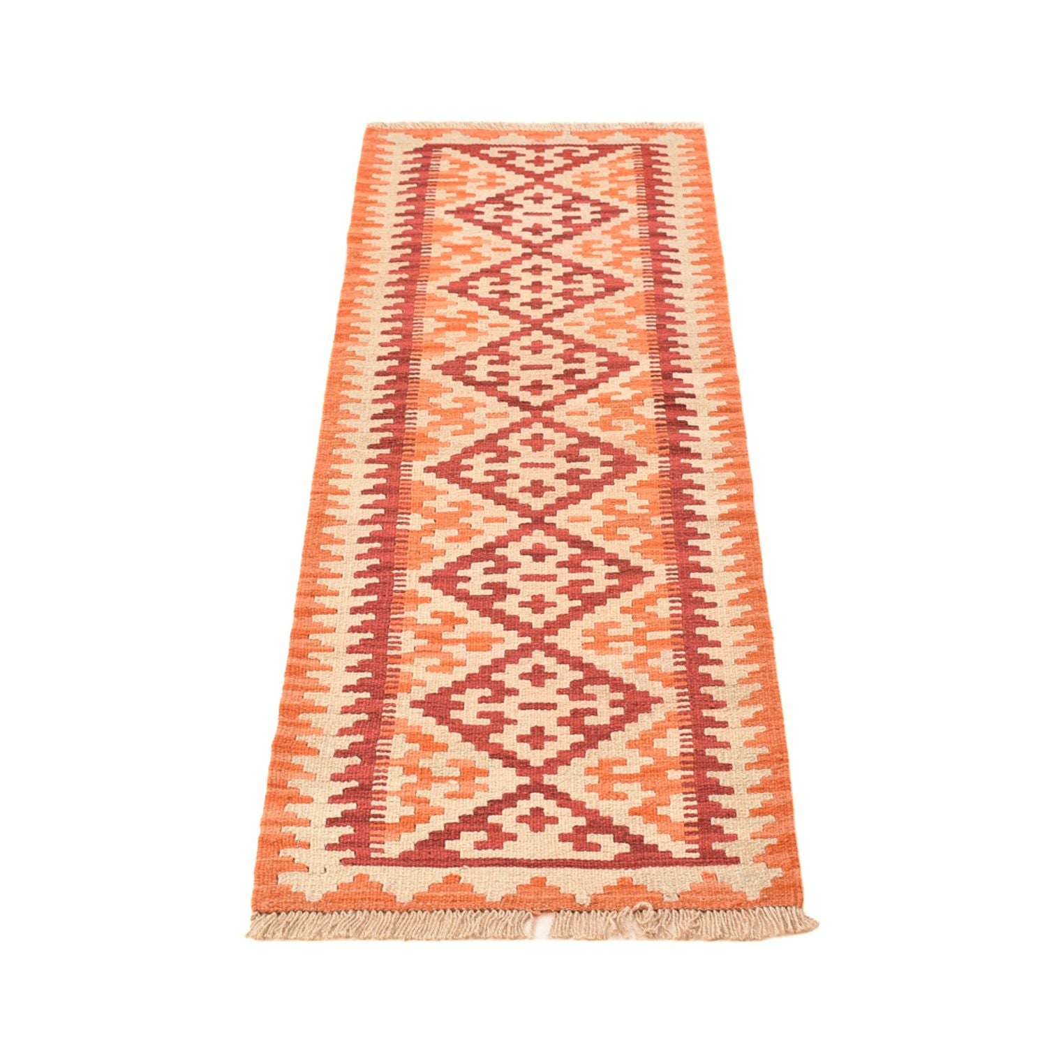 Alfombra de pasillo Alfombra Kelim - Oriental - 191 x 58 cm - multicolor