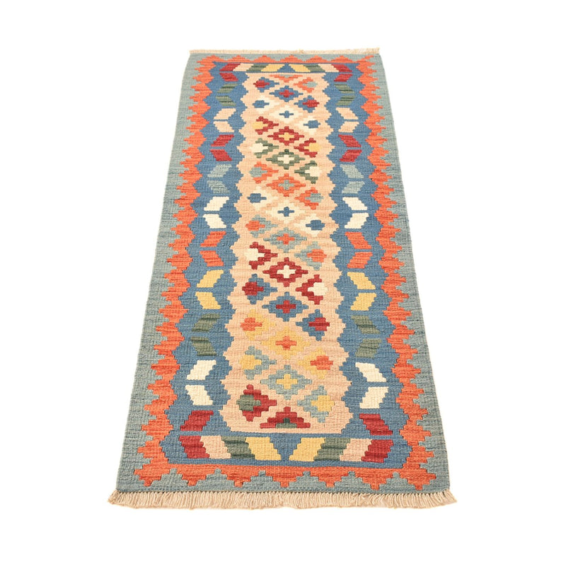 Alfombra de pasillo Alfombra Kelim - Oriental - 210 x 67 cm - multicolor