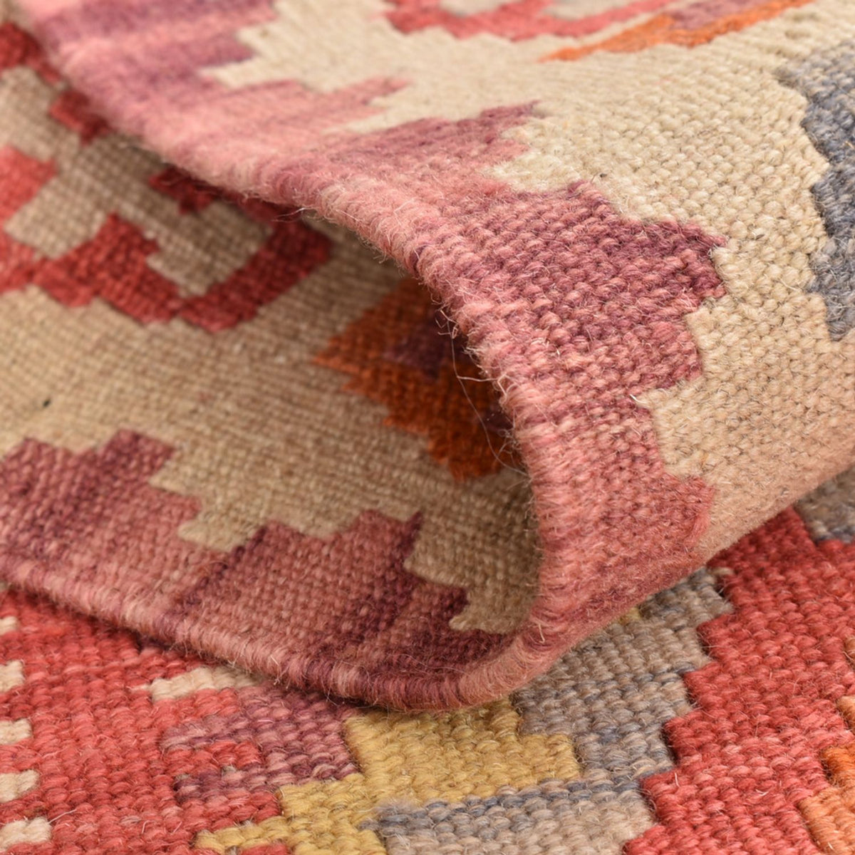 Alfombra de pasillo Alfombra Kelim - Oriental - 201 x 60 cm - multicolor