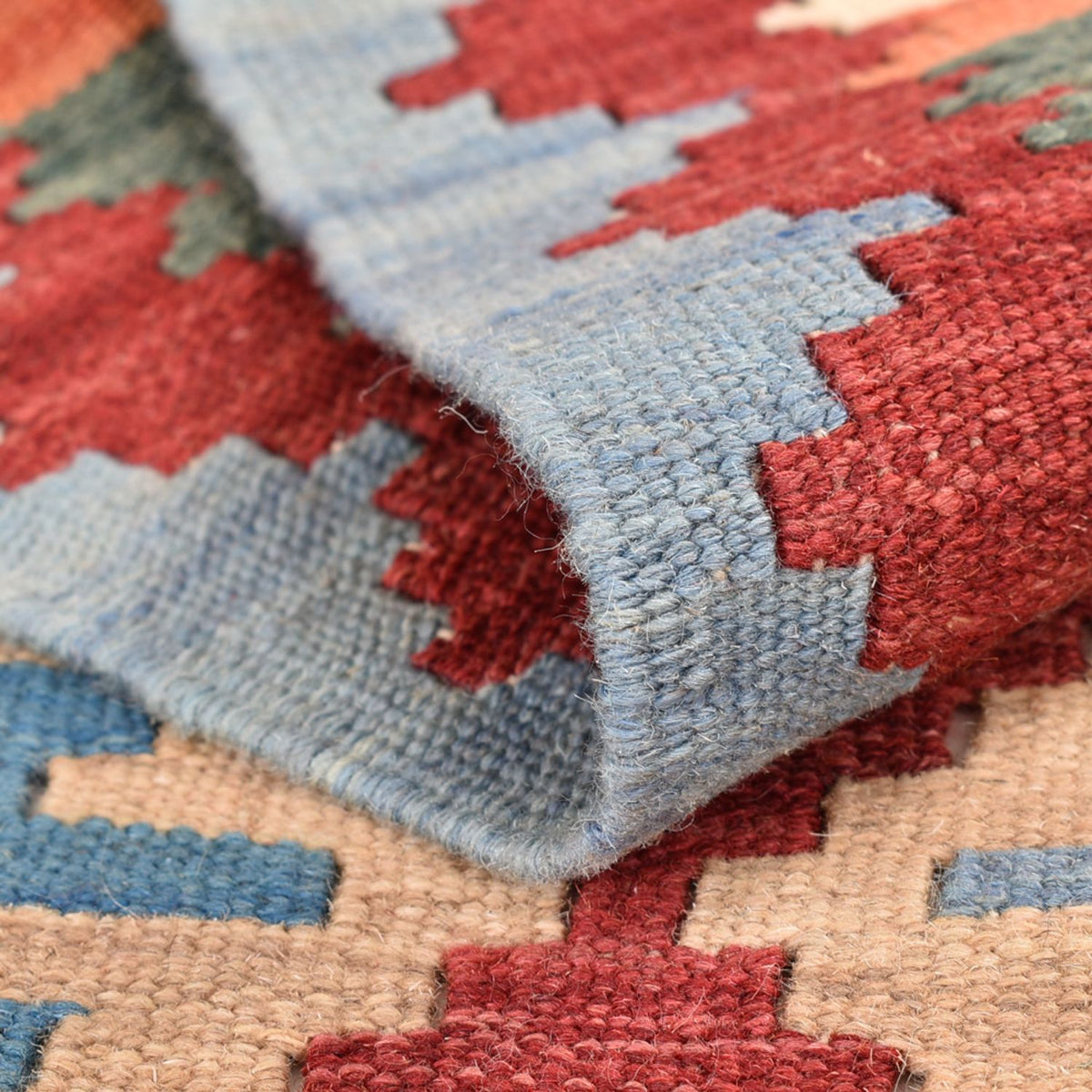 Alfombra de pasillo Alfombra Kelim - Oriental - 199 x 68 cm - multicolor