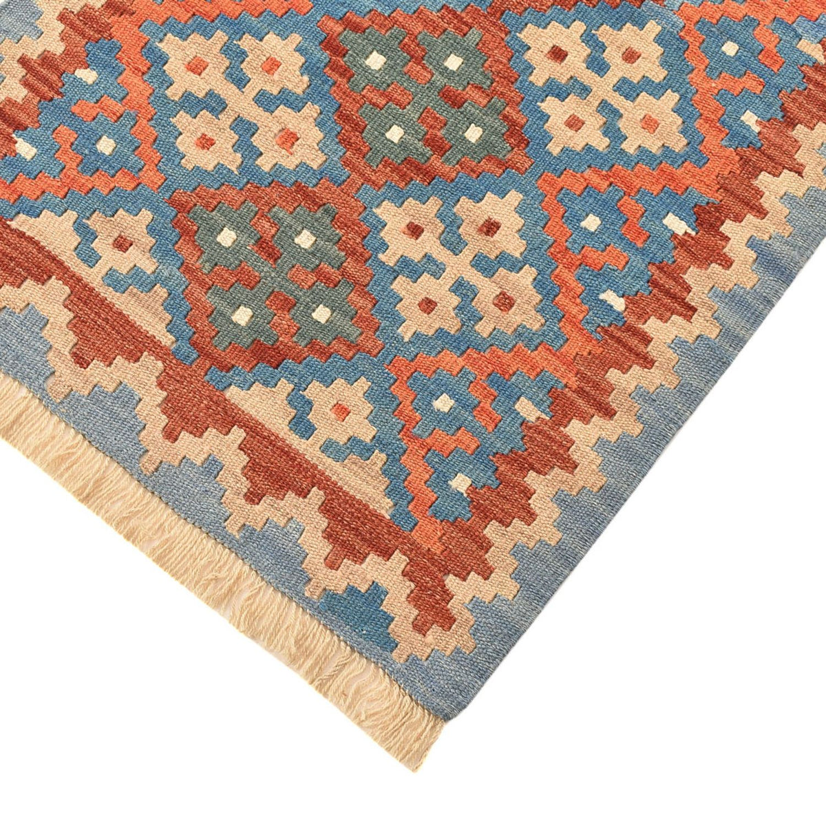 Alfombra de pasillo Alfombra Kelim - Oriental - 193 x 64 cm - multicolor
