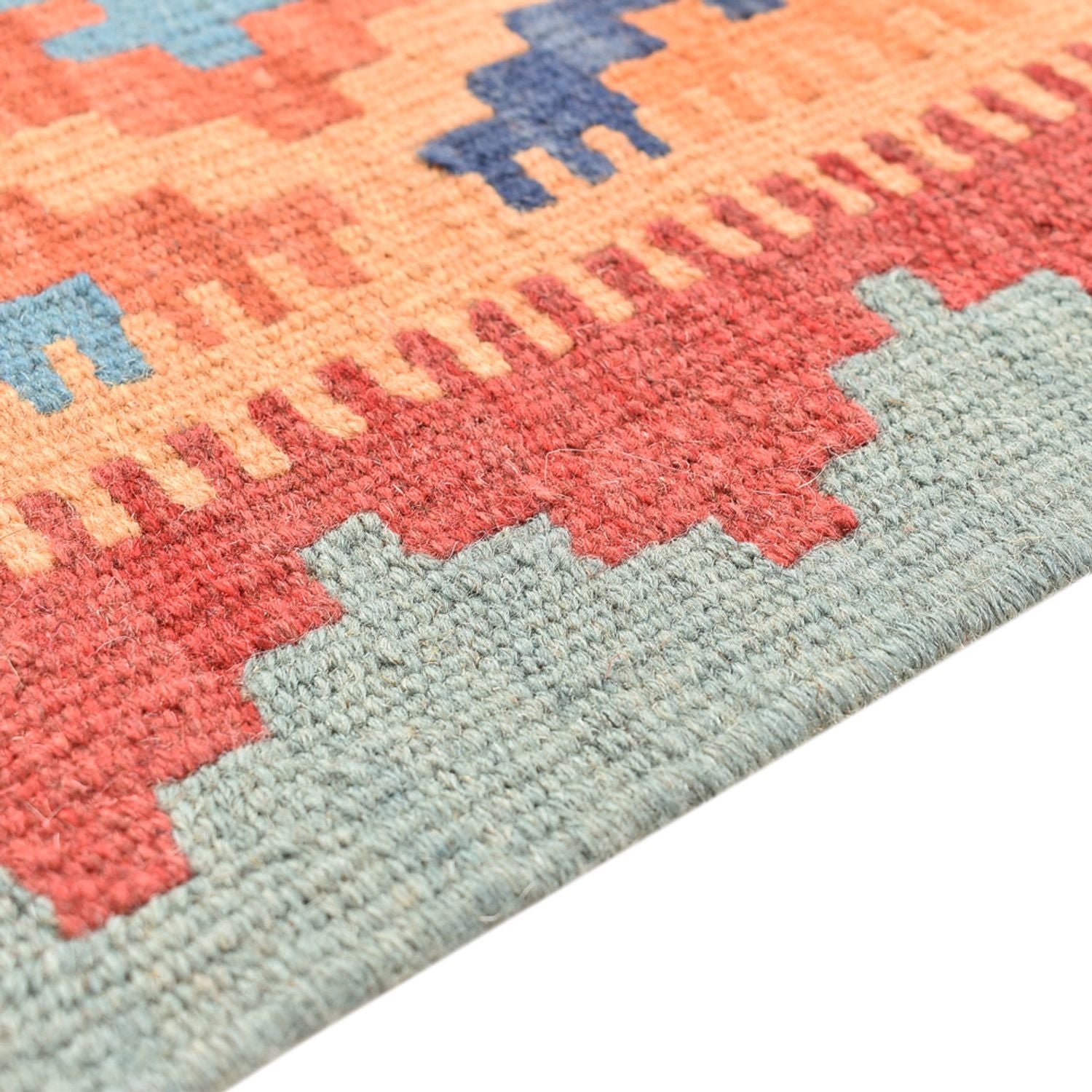 Alfombra de pasillo Alfombra Kelim - Oriental - 196 x 58 cm - multicolor