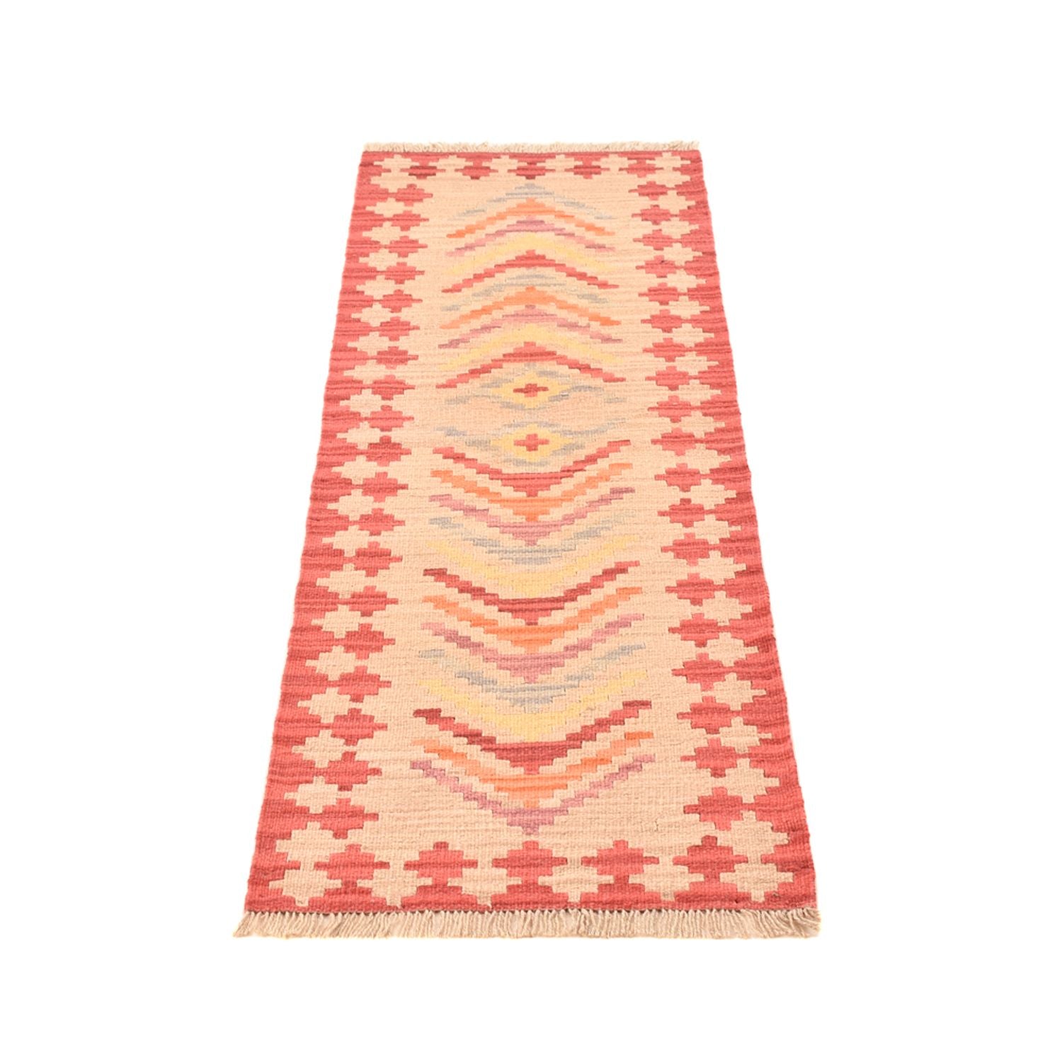 Alfombra de pasillo Alfombra Kelim - Oriental - 192 x 57 cm - multicolor