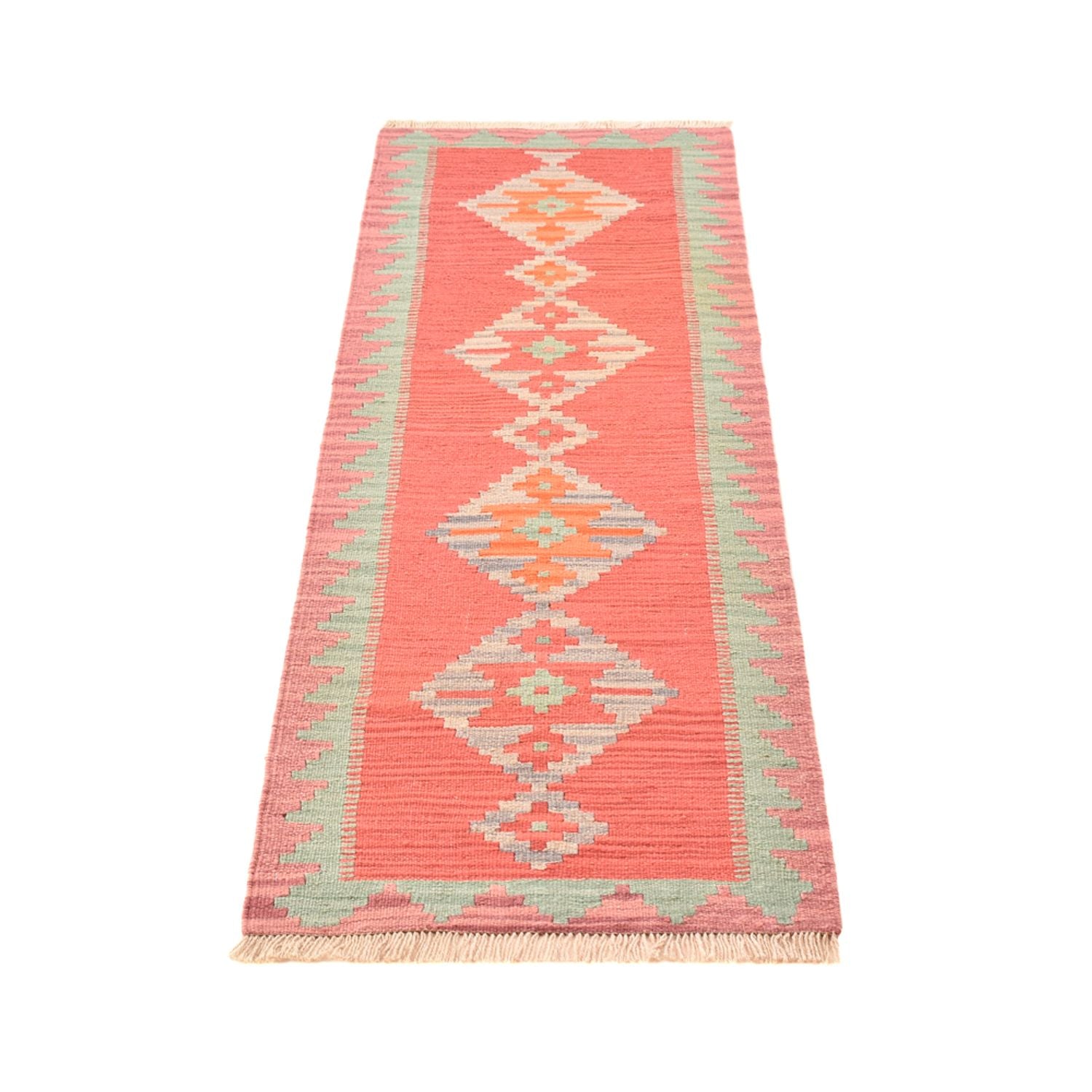 Alfombra de pasillo Alfombra Kelim - Oriental - 193 x 58 cm - multicolor