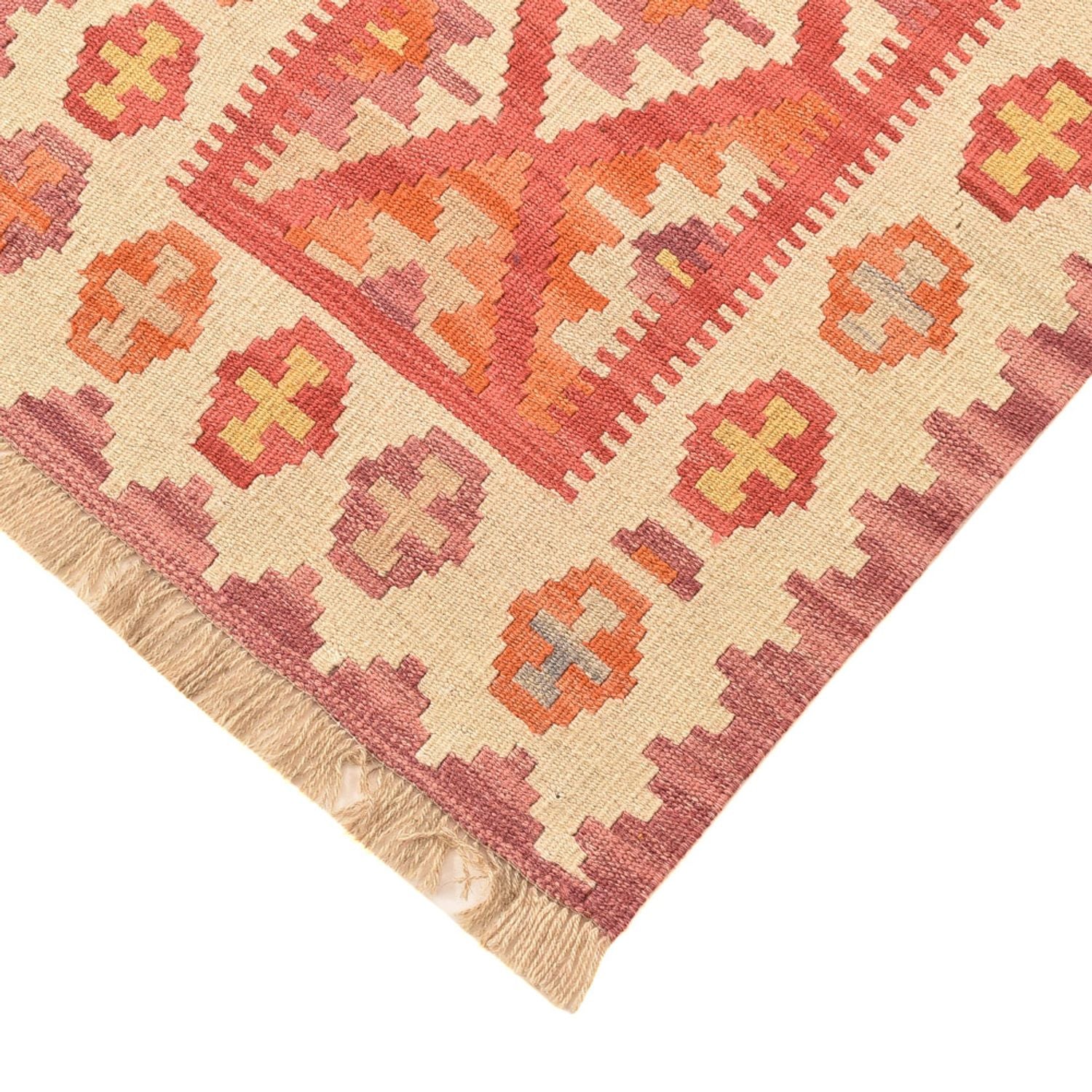 Alfombra de pasillo Alfombra Kelim - Oriental - 201 x 60 cm - multicolor