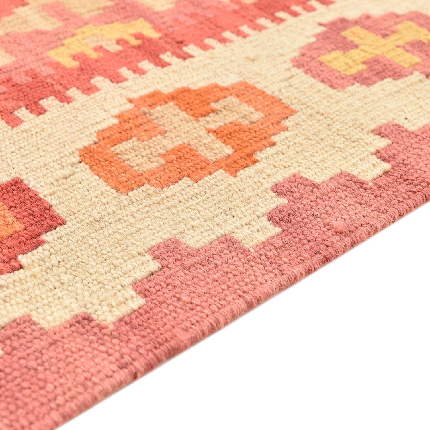 Alfombra de pasillo Alfombra Kelim - Oriental - 201 x 60 cm - multicolor