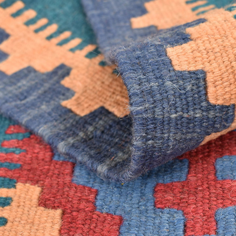 Alfombra de pasillo Alfombra Kelim - Oriental - 210 x 62 cm - multicolor