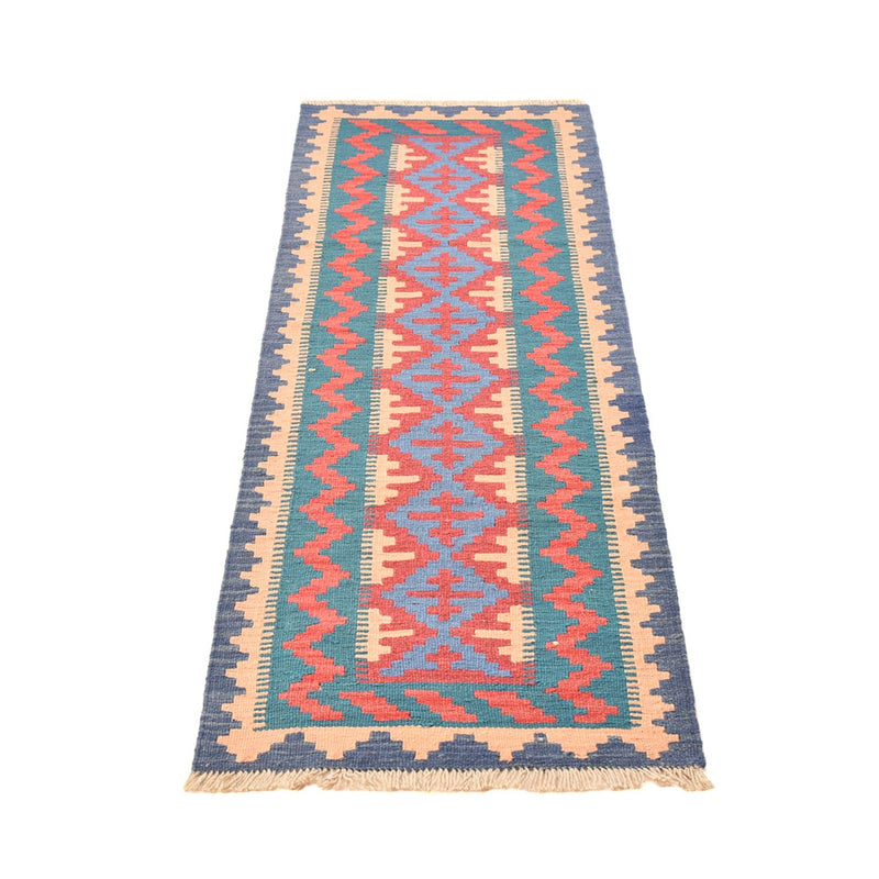 Alfombra de pasillo Alfombra Kelim - Oriental - 210 x 62 cm - multicolor