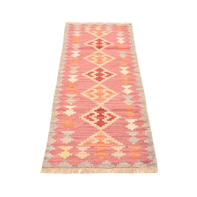 Alfombra de pasillo Alfombra Kelim - Oriental - 197 x 63 cm - multicolor