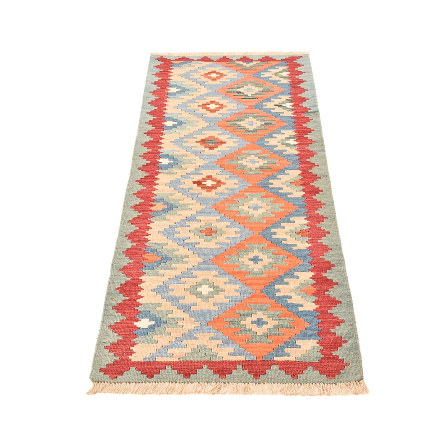 Alfombra de pasillo Alfombra Kelim - Oriental - 194 x 66 cm - multicolor