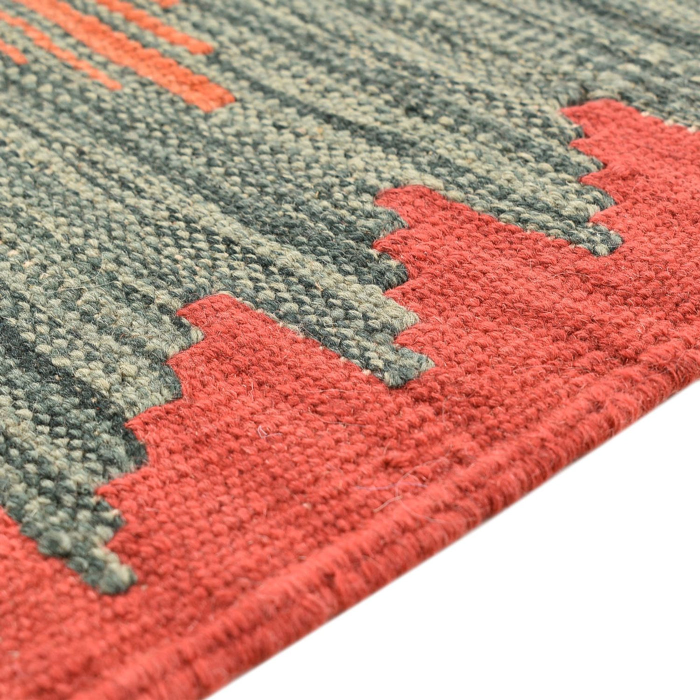 Alfombra Kelim - Tendencia - 141 x 101 cm - multicolor