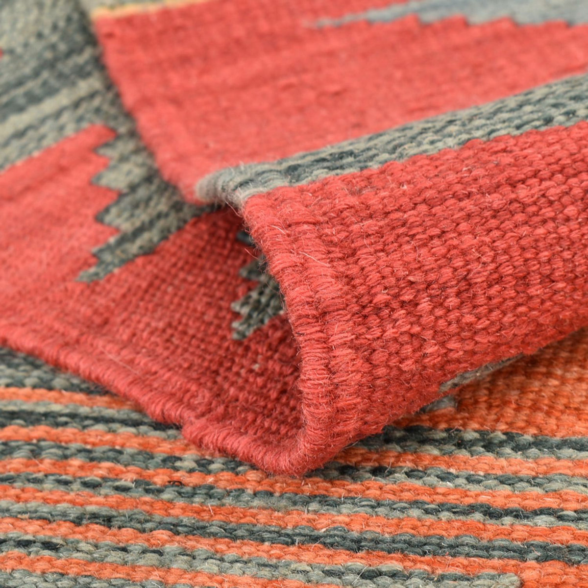 Alfombra Kelim - Tendencia - 141 x 101 cm - multicolor