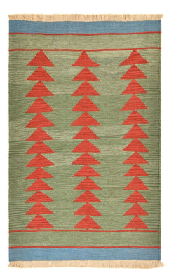 Alfombra Kelim - Tendencia - 150 x 98 cm - multicolor