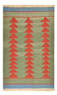 Alfombra Kelim - Tendencia - 150 x 98 cm - multicolor