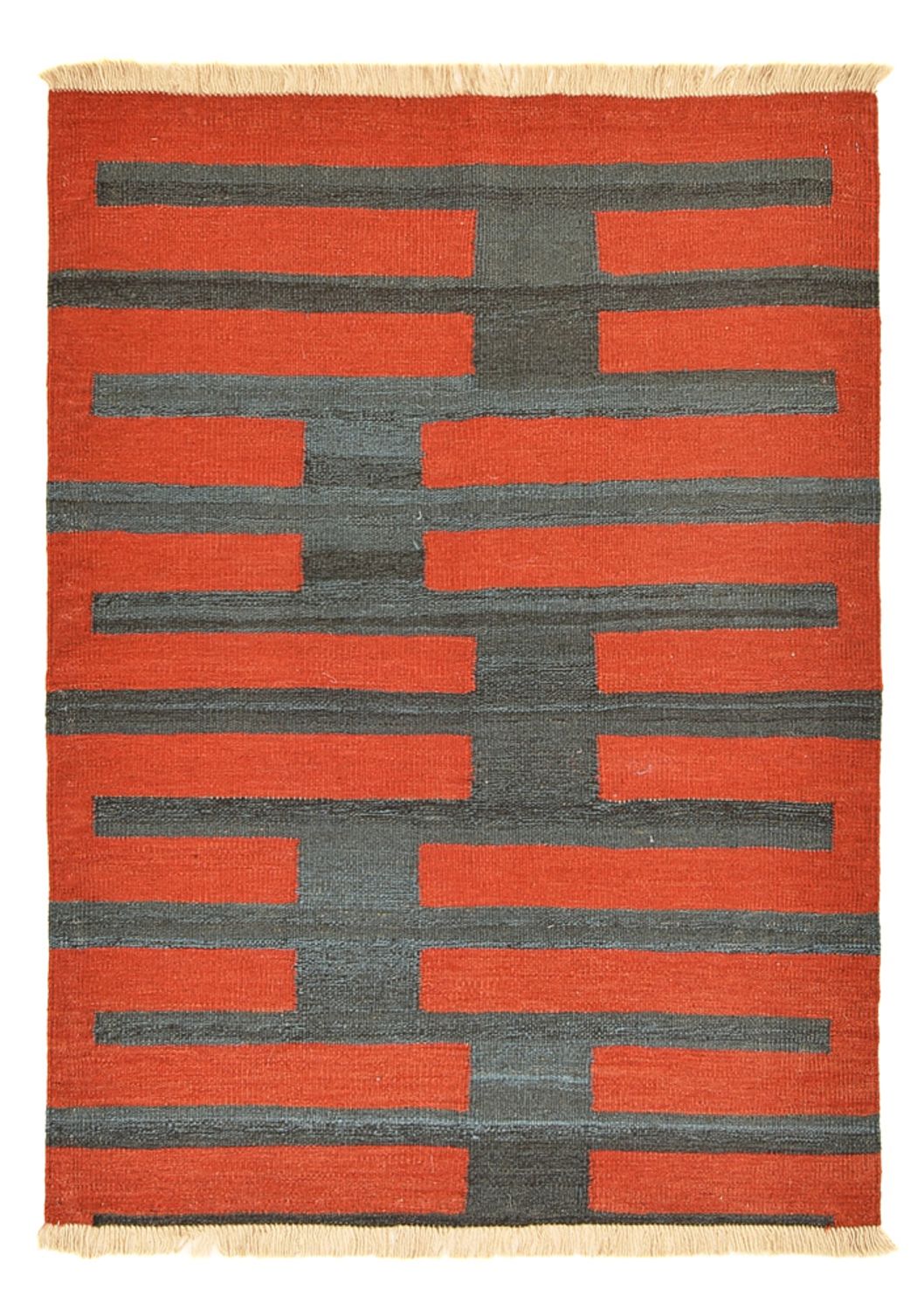 Alfombra Kelim - Tendencia - 144 x 107 cm - multicolor