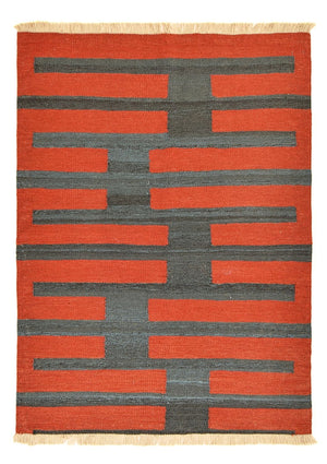 Alfombra Kelim - Tendencia - 144 x 107 cm - multicolor