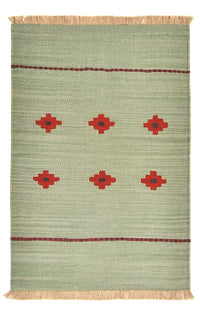 Alfombra Kelim - Tendencia - 119 x 80 cm - multicolor