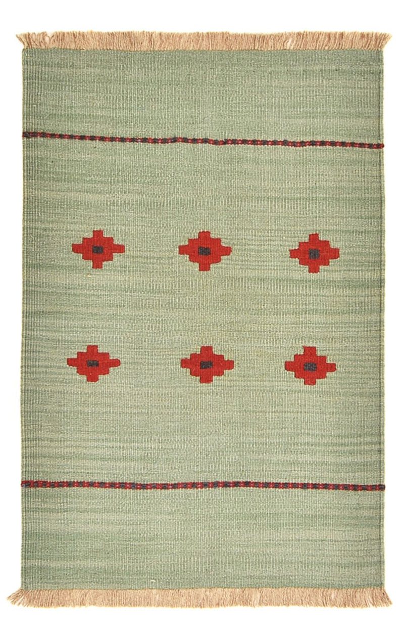 Alfombra Kelim - Tendencia - 119 x 80 cm - multicolor
