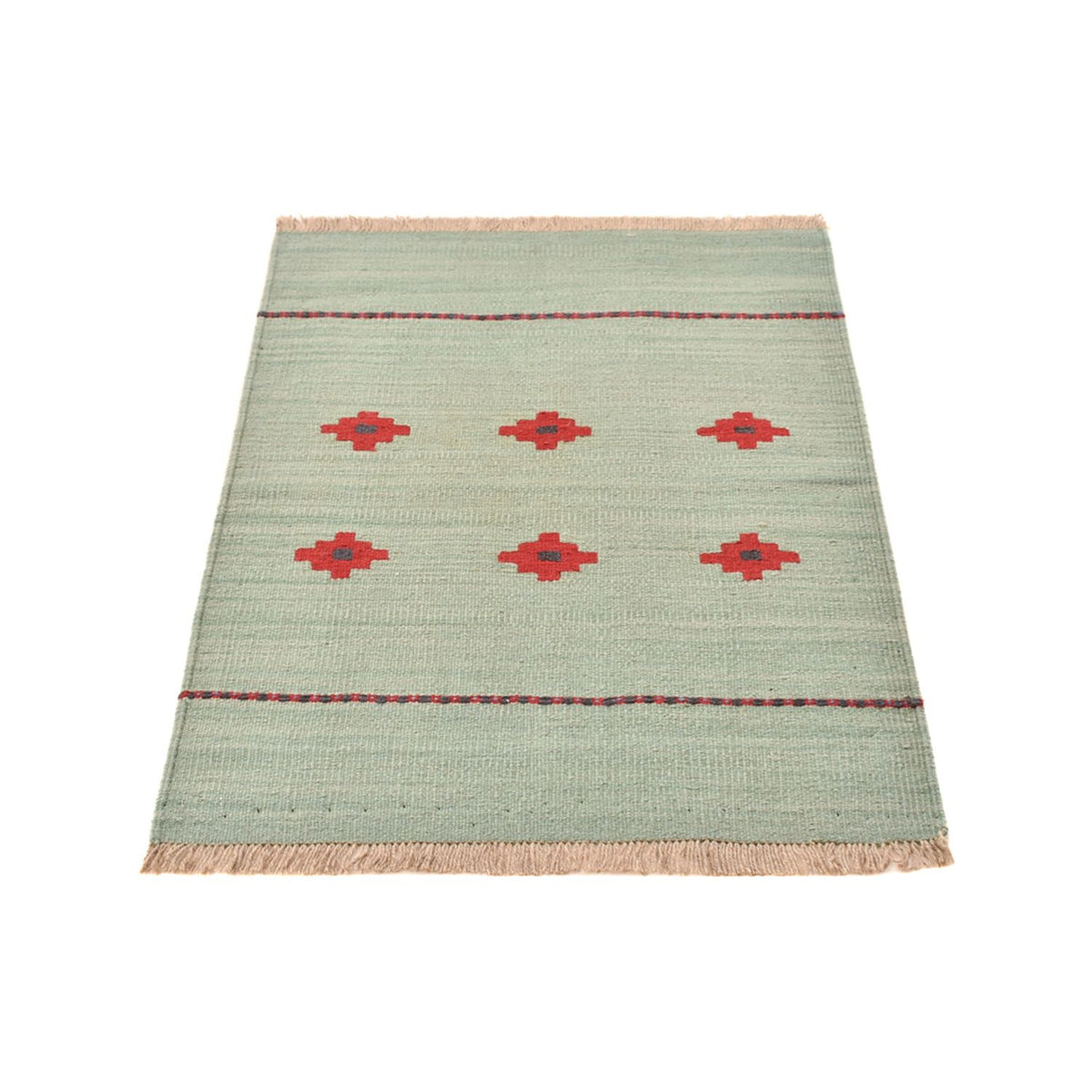 Alfombra Kelim - Tendencia - 119 x 80 cm - multicolor
