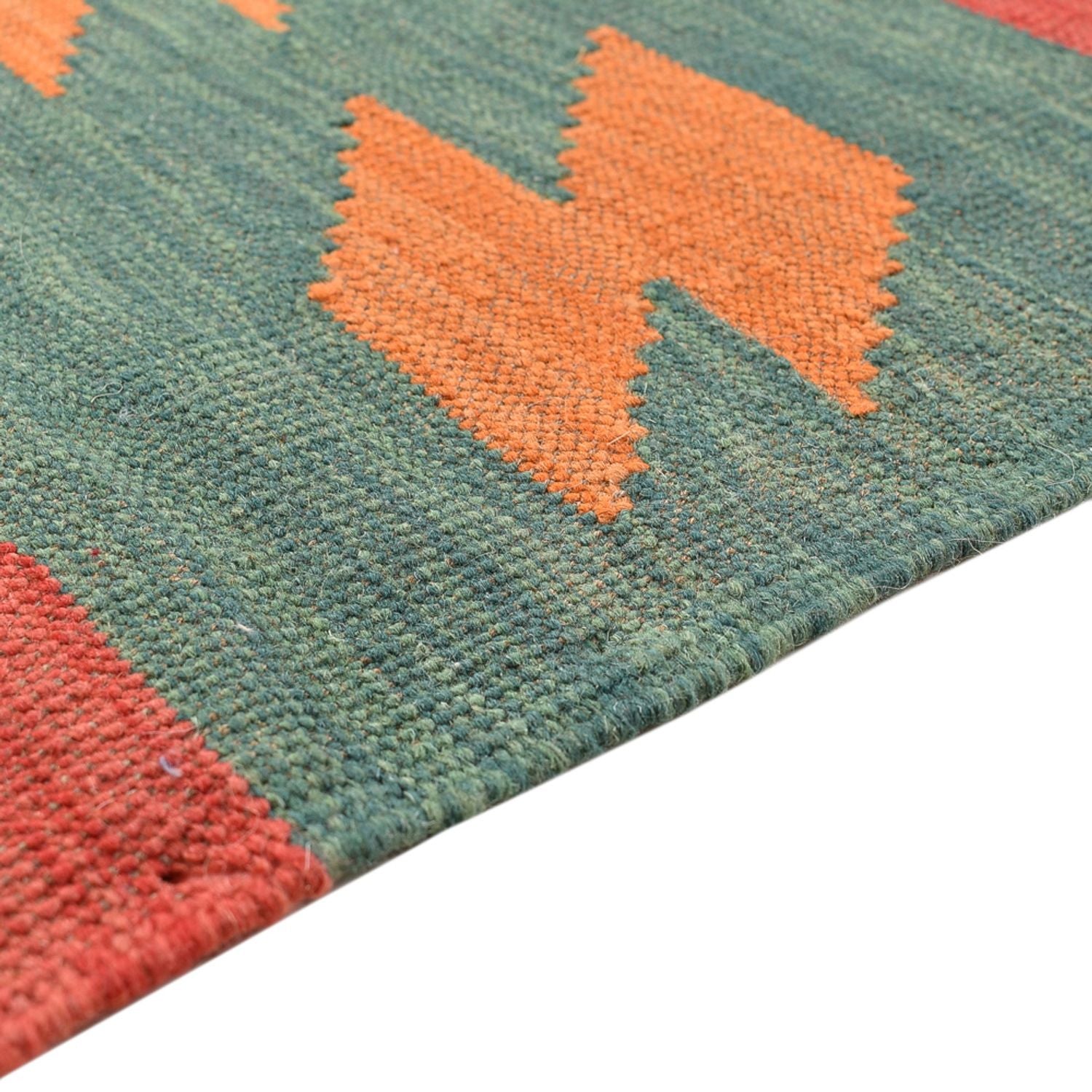 Alfombra Kelim - Tendencia - 212 x 146 cm - multicolor