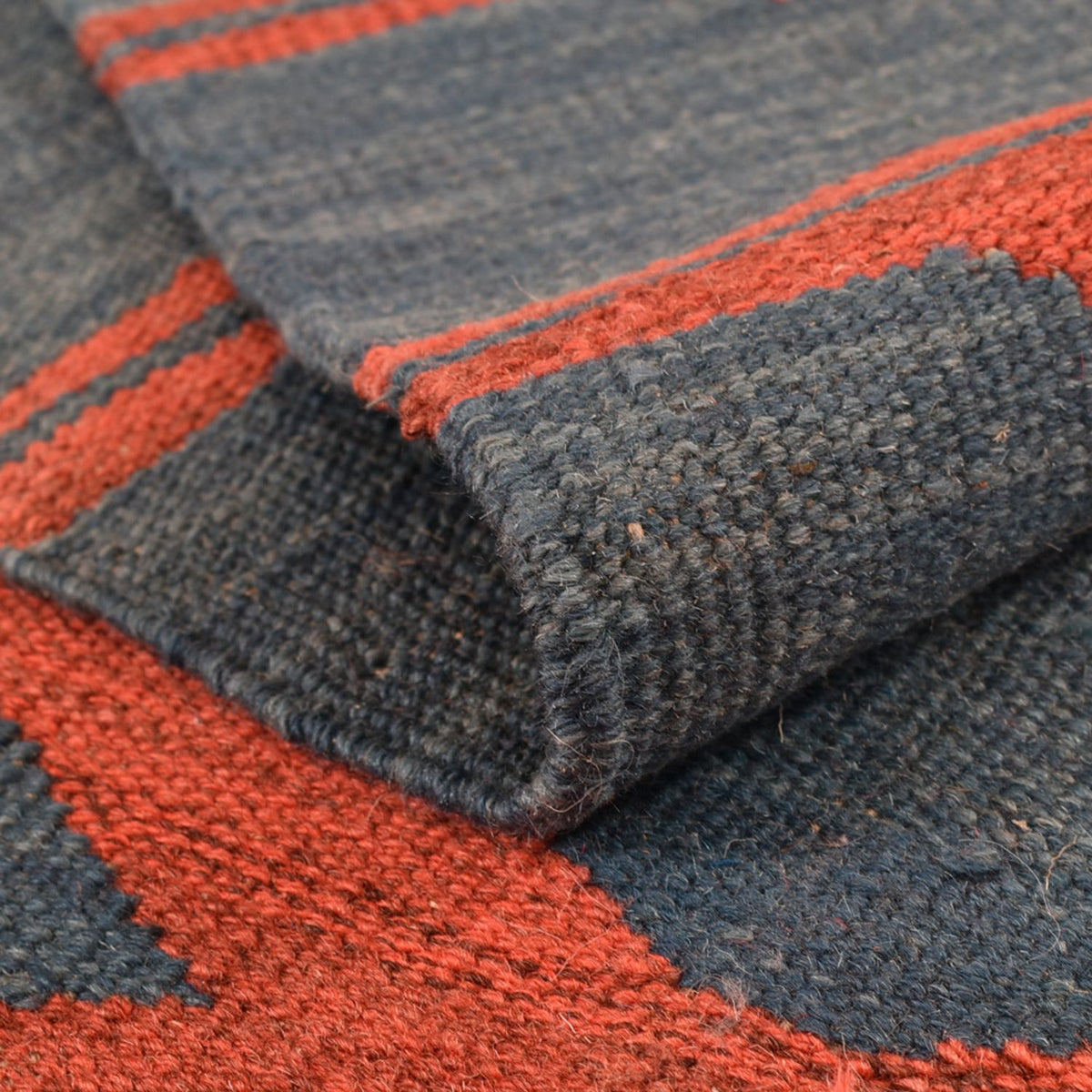 Alfombra Kelim - Tendencia - 204 x 159 cm - multicolor