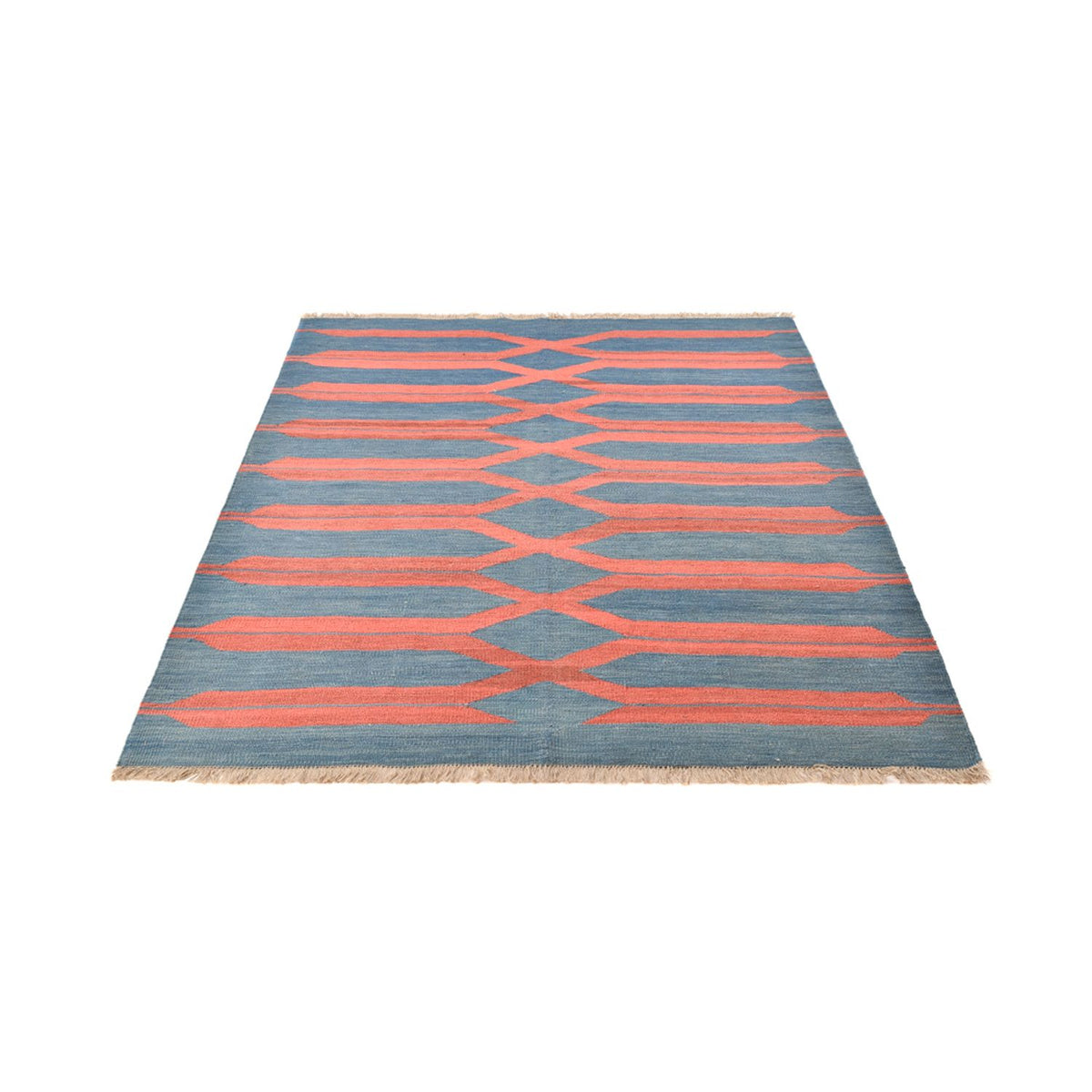 Alfombra Kelim - Tendencia - 204 x 159 cm - multicolor