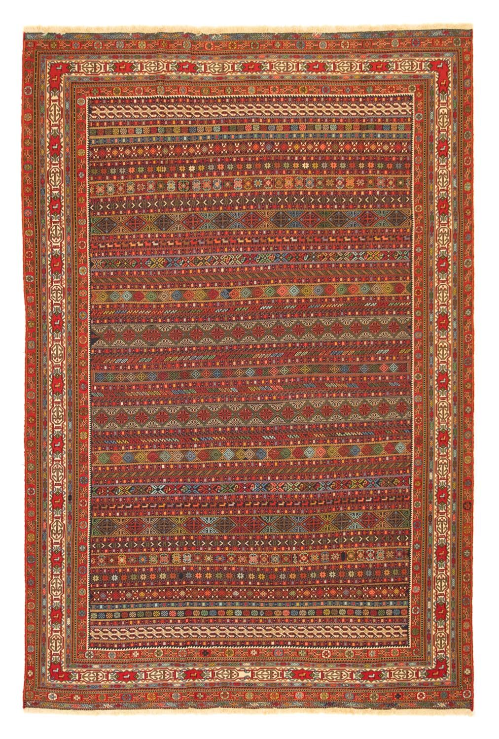 Alfombra persa - Nómada - 286 x 191 cm - multicolor