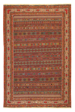 Alfombra persa - Nómada - 286 x 191 cm - multicolor