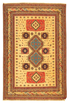 Alfombra persa - Nómada - 298 x 200 cm - oro