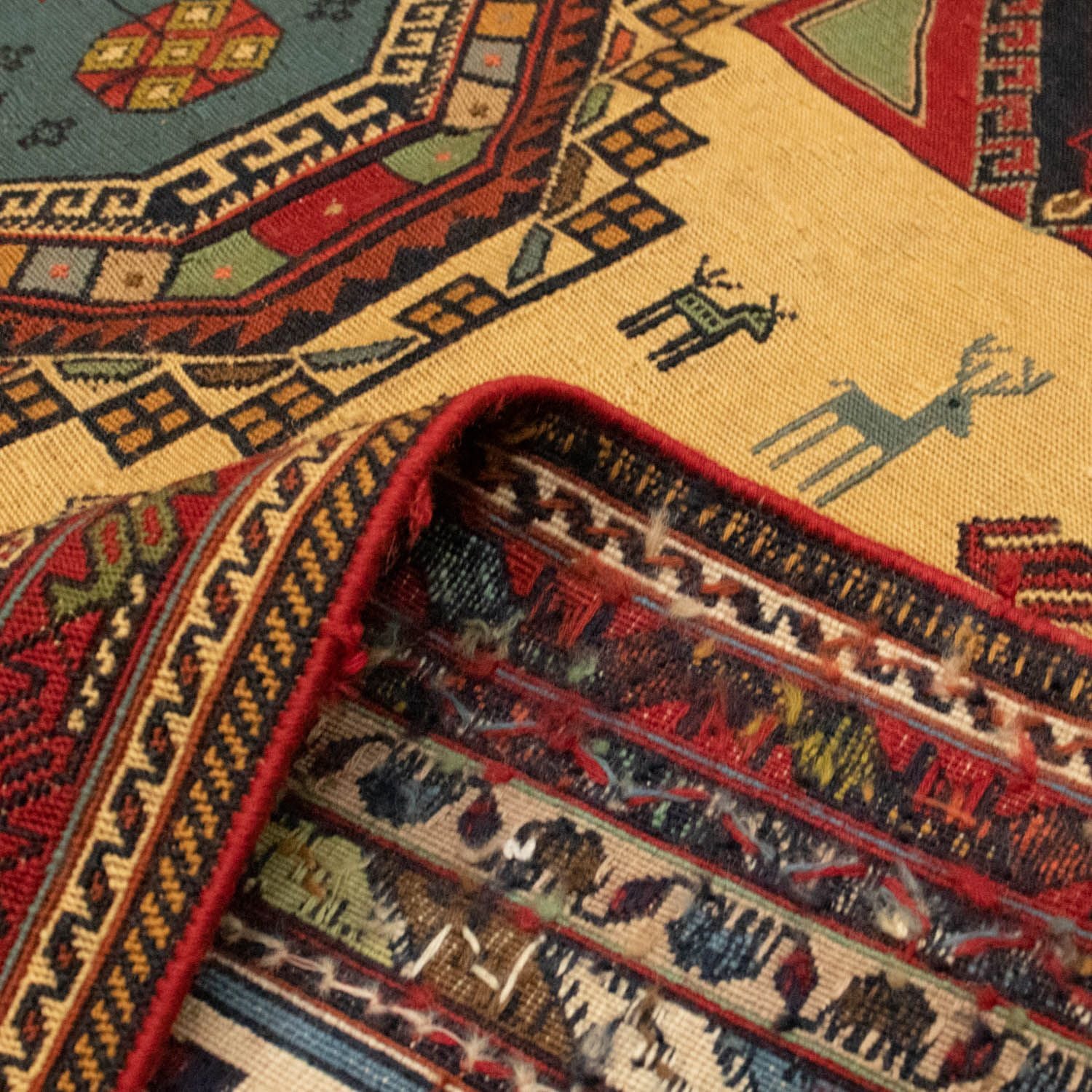 Alfombra persa - Nómada - 298 x 200 cm - oro