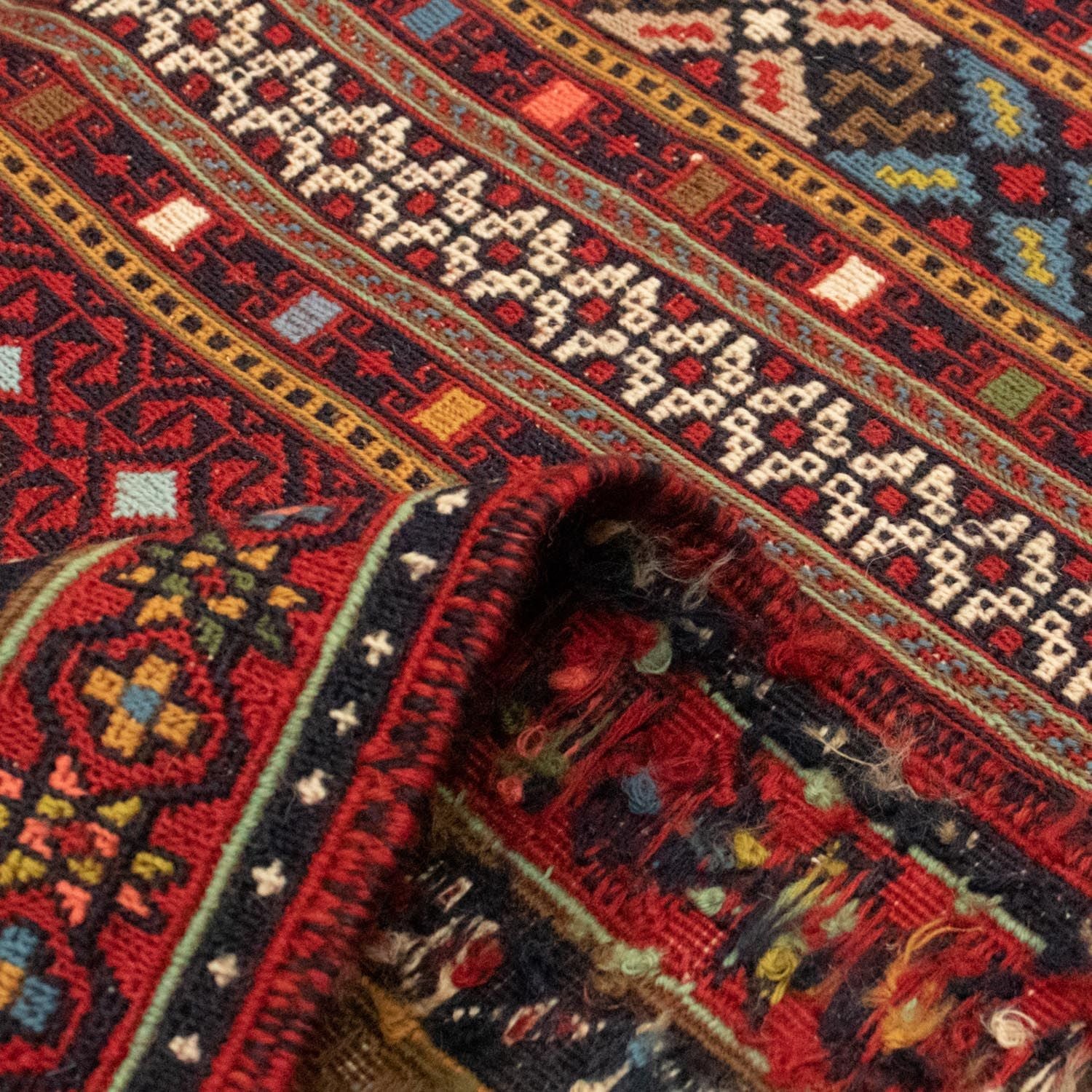 Alfombra persa - Nómada - 293 x 196 cm - multicolor
