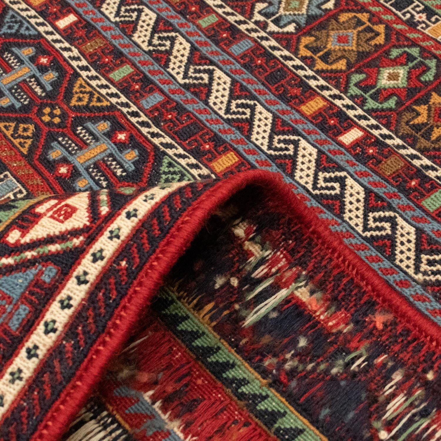 Alfombra persa - Nómada - 302 x 199 cm - multicolor
