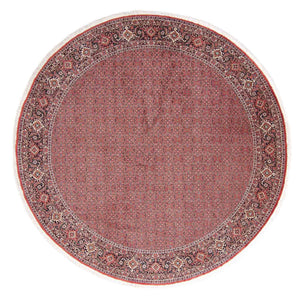 Alfombra persa - Bidjar redondo  - 305 x 305 cm - rojo claro