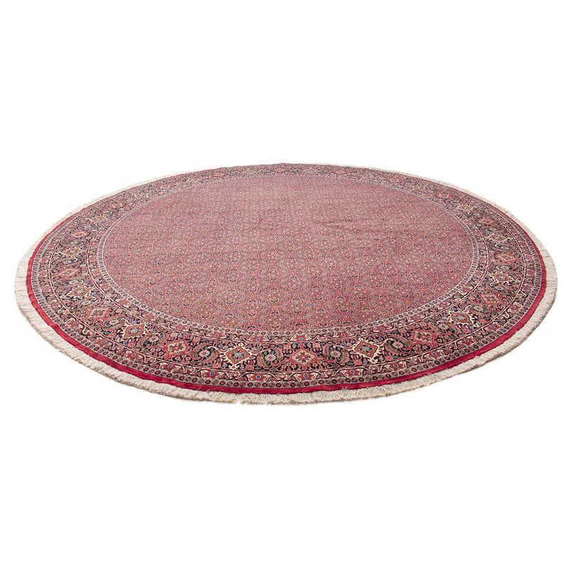 Alfombra persa - Bidjar redondo  - 305 x 305 cm - rojo claro