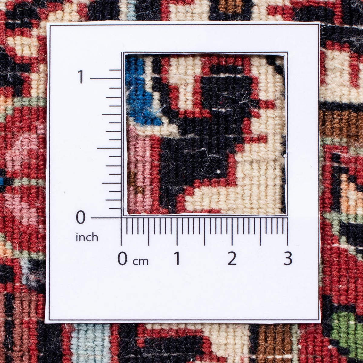 Alfombra persa - Bidjar redondo  - 305 x 305 cm - rojo claro