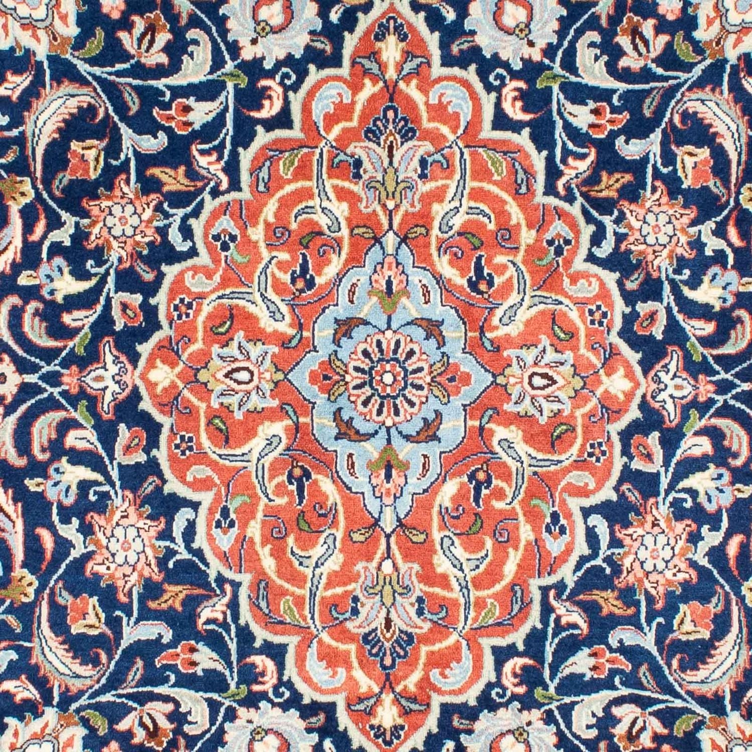 Alfombra persa - Real - 280 x 177 cm - azul oscuro