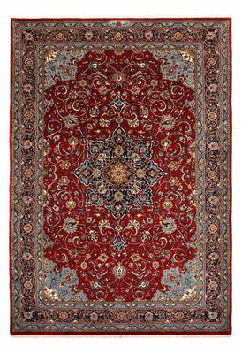 Alfombra persa - Real - 312 x 214 cm - rojo oscuro