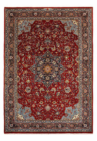 Alfombra persa - Real - 312 x 214 cm - rojo oscuro