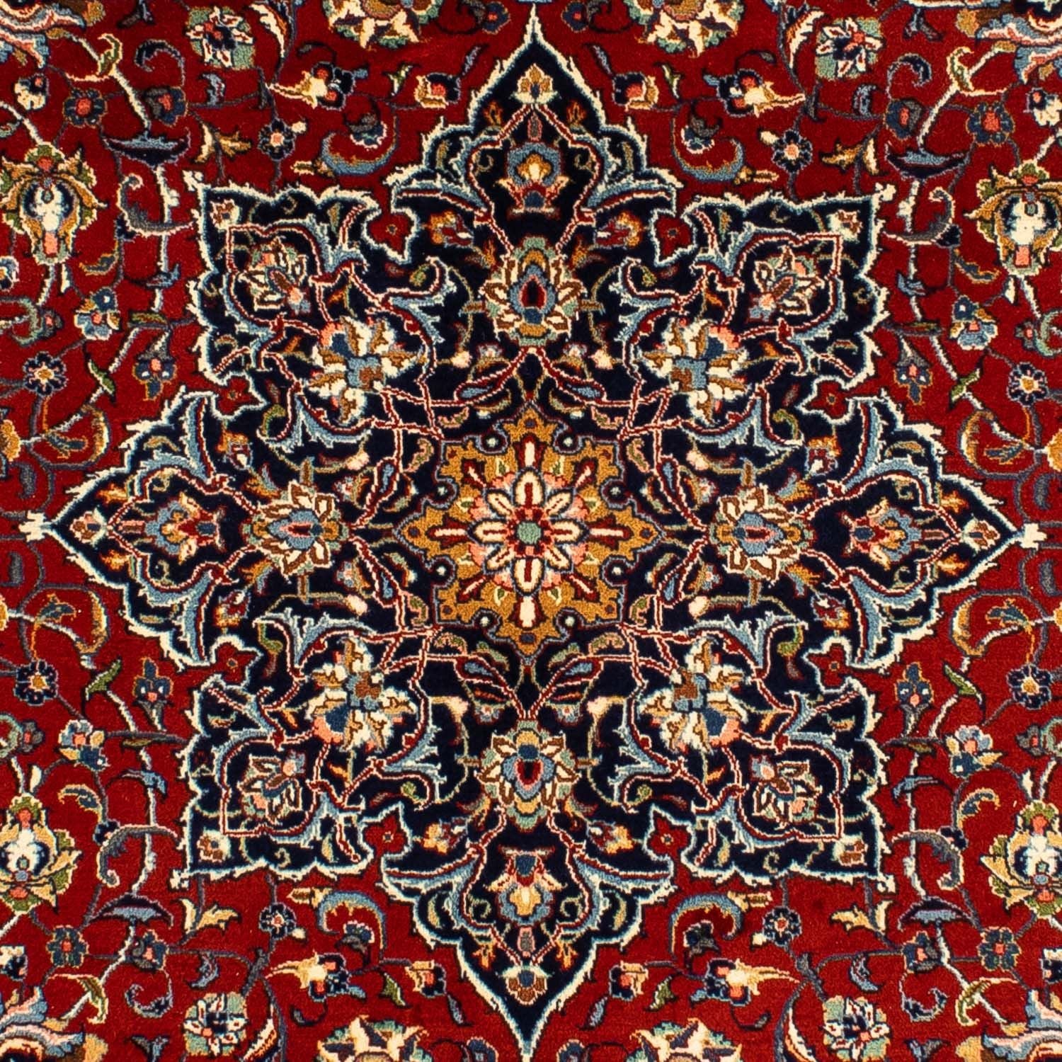 Alfombra persa - Real - 312 x 214 cm - rojo oscuro
