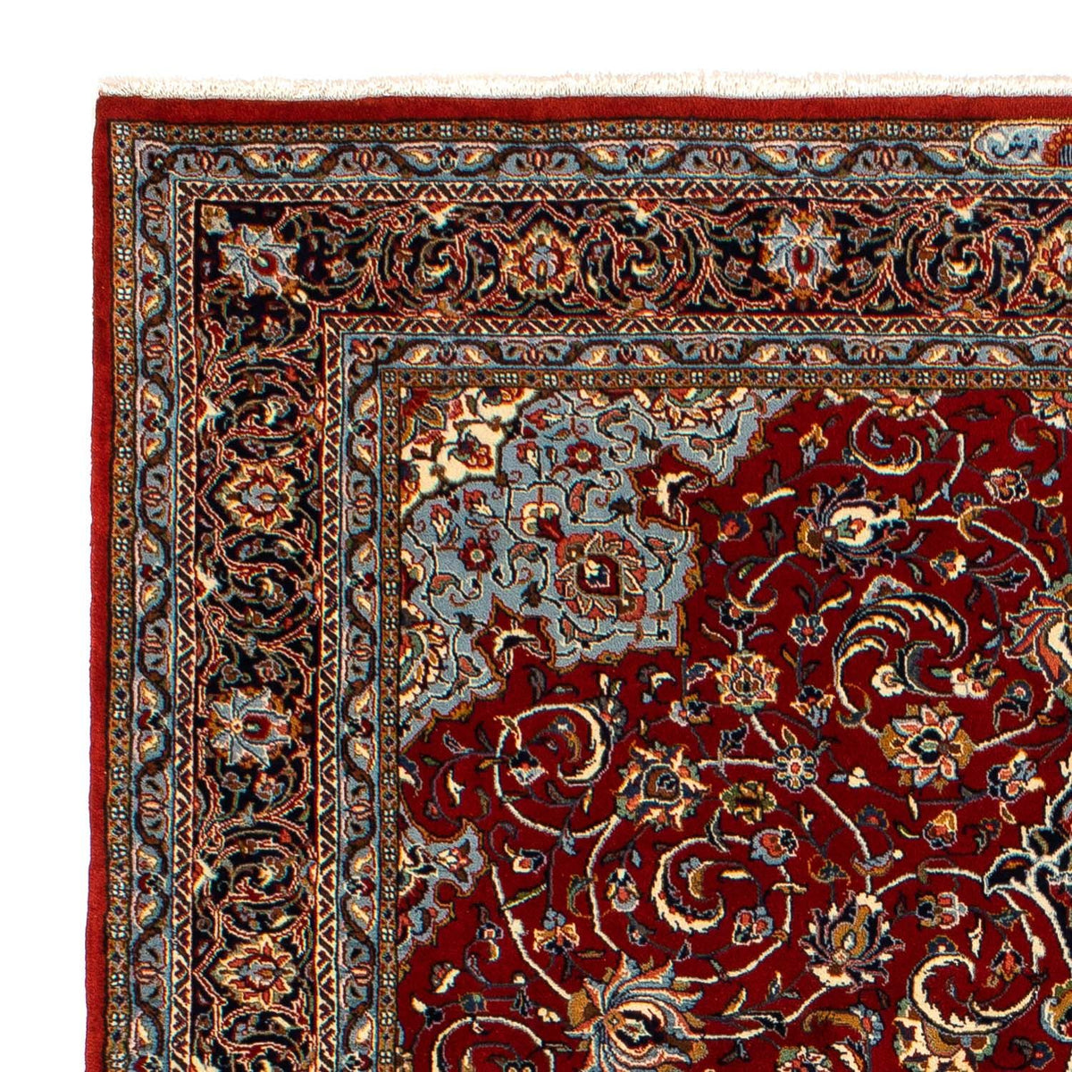 Alfombra persa - Real - 312 x 214 cm - rojo oscuro