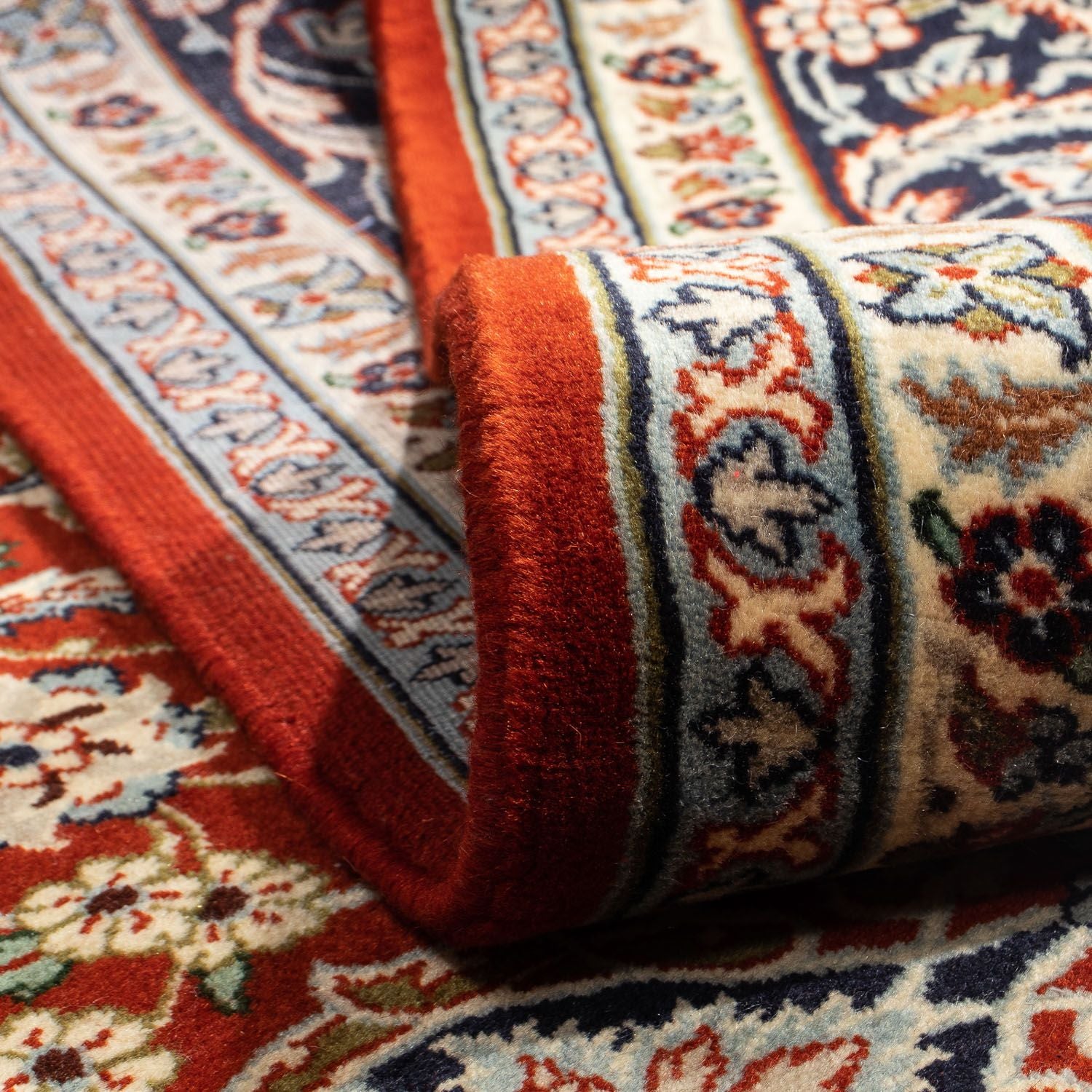 Alfombra persa - Real - 300 x 207 cm - rojo oscuro